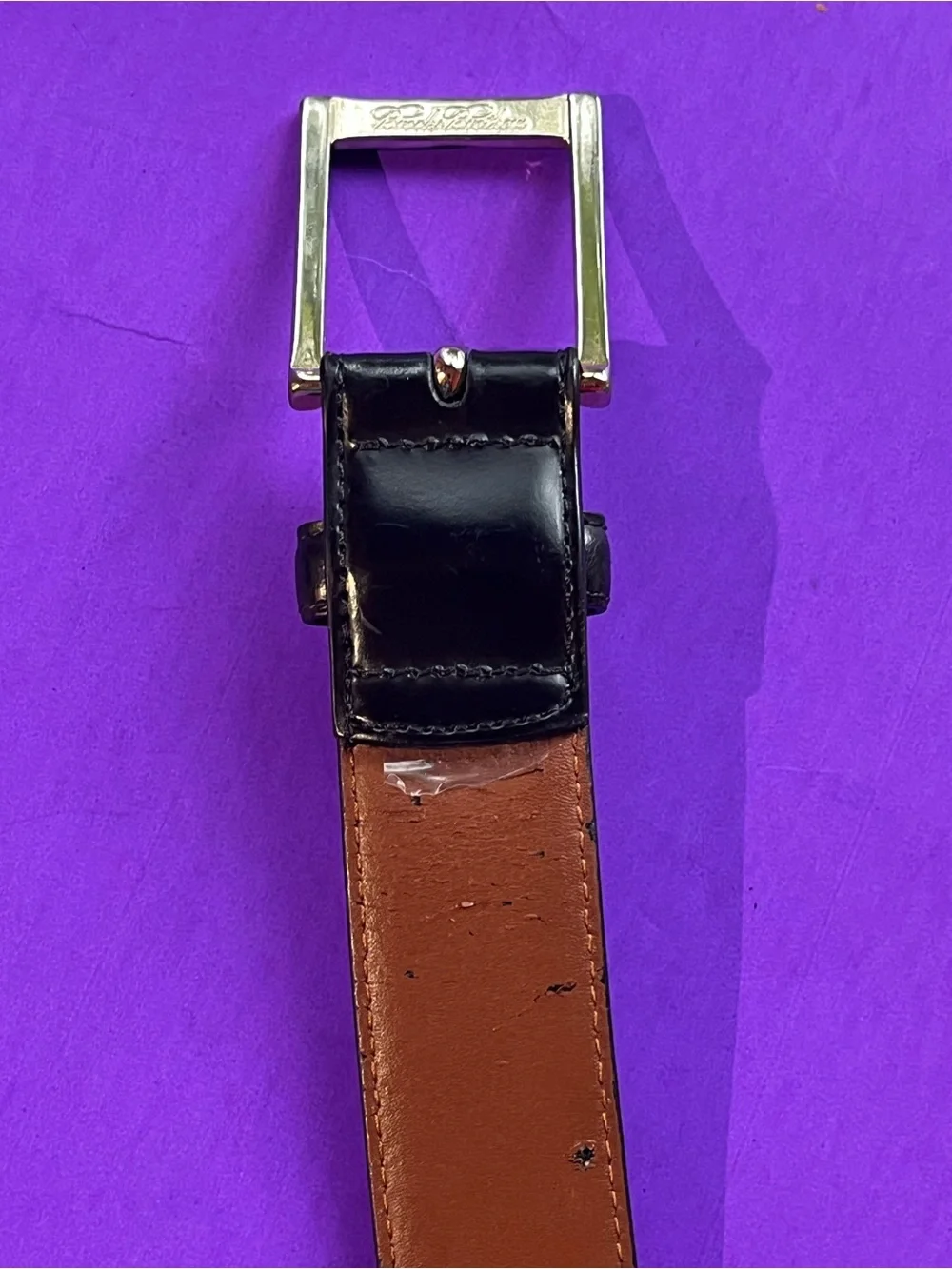 Brooks Brothers Italian Made Leather Belt - AS IS